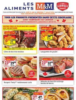 Circulaire Les Aliments M&M Circulaire Les Aliments M&M